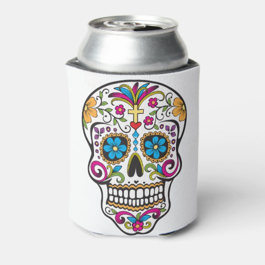 Zuckerschädel Dosenkühler (Kanne Rückseite)