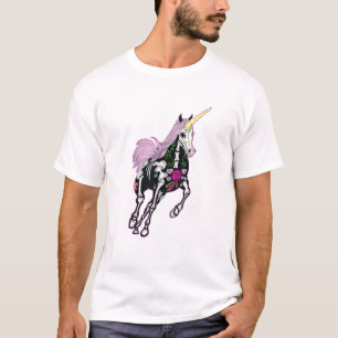 Zuckerschädel Einhorn Tag der Toten T-Shirt