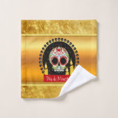 Zuckerschädel, einschüchternd und beängstigend badhandtuch set (Waschlappen)