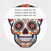 Zuckerschädel Etiketten (Design 2)