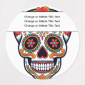 Zuckerschädel Etiketten (Design 1)