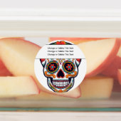 Zuckerschädel Etiketten (Befestigt)