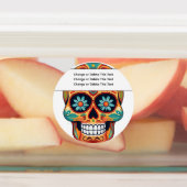 Zuckerschädel Etiketten (Befestigt)