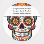 Zuckerschädel Etiketten (Design 1)