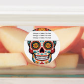 Zuckerschädel Etiketten (Befestigt)