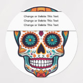 Zuckerschädel Etiketten (Design 1)