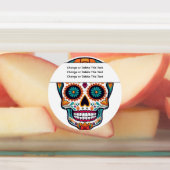 Zuckerschädel Etiketten (Befestigt)