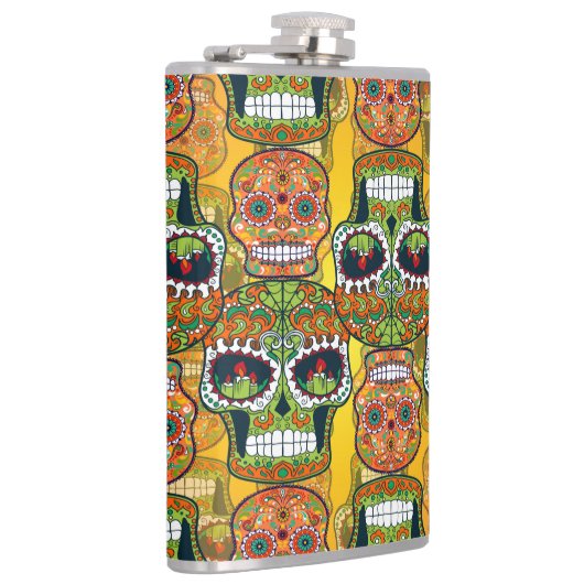 Zuckerschädel Flachmann (Rechts)