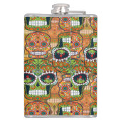 Zuckerschädel Flachmann (Rückseite)