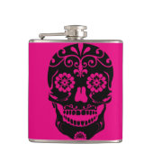 Zuckerschädel-Flasche Flachmann (Vorderseite)