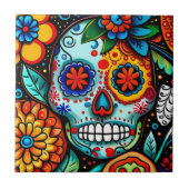 Zuckerschädel Fliese (Vorderseite)