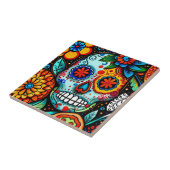 Zuckerschädel Fliese (Seite)