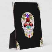 Zuckerschädel Fotoplatte (Seite)