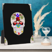 Zuckerschädel Fotoplatte (Seite)