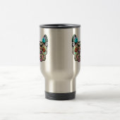 Zuckerschädel Frenchie Reisebecher (Mittel)