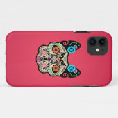 Zuckerschädel Frenchie - Rosa Case-Mate iPhone Hülle (Rückseite (Horizontal))