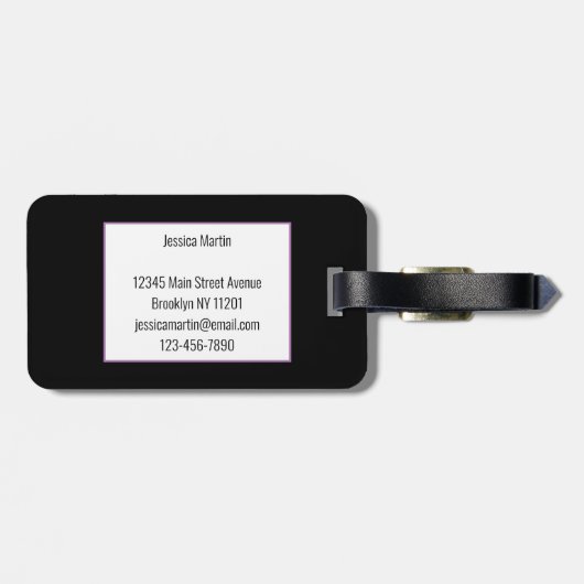 Zuckerschädel Gepäckanhänger (Rückseite horizontal)