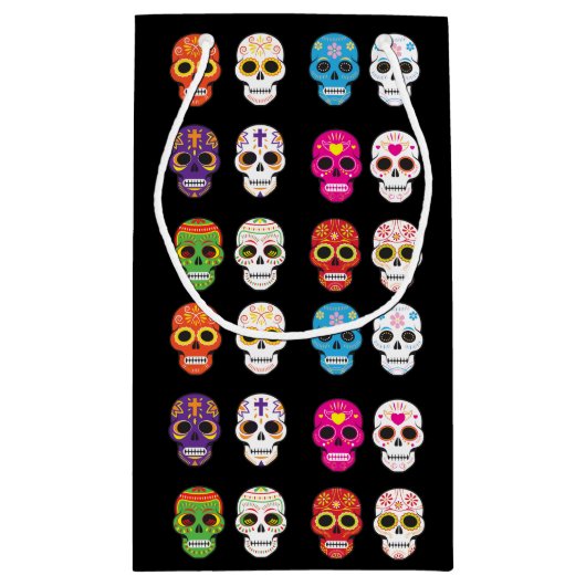 Zuckerschädel-Geschenk-Tasche Kleine Geschenktüte (Rückseite)