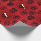 Zuckerschädel Geschenkpapier (Ecke)