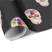 Zuckerschädel Geschenkpapier (Rolleneckpunkt)