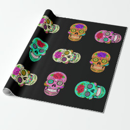 Zuckerschädel Geschenkpapier