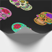 Zuckerschädel Geschenkpapier (Ecke)