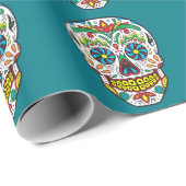 Zuckerschädel Geschenkpapier (Rolleneckpunkt)