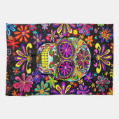 Zuckerschädel Geschirrtuch (Horizontal)