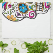 Zuckerschädel Geschirrtuch (Gefaltet)