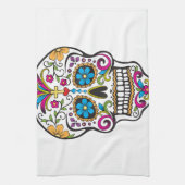 Zuckerschädel Geschirrtuch (Vertikal)