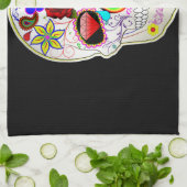 Zuckerschädel Geschirrtuch (Gefaltet)