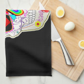 Zuckerschädel Geschirrtuch (Viertel Falte)