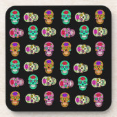 Zuckerschädel Getränkeuntersetzer (Vorderseite)