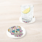 Zuckerschädel Getränkeuntersetzer (Seite)