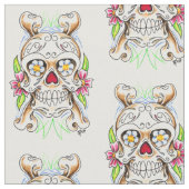 Zuckerschädel-Gewebe Stoff (Nahaufnahme)