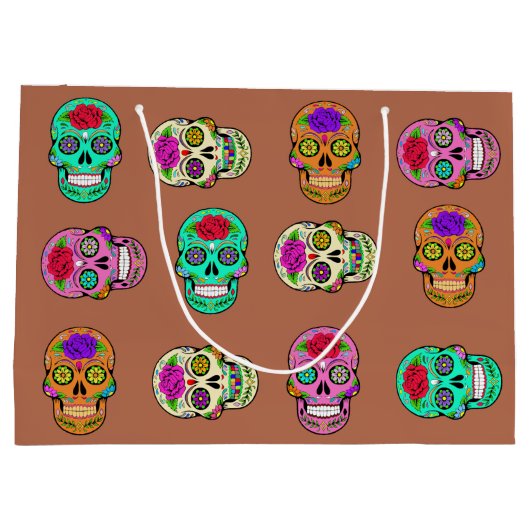 Zuckerschädel Große Geschenktüte (Rückseite)