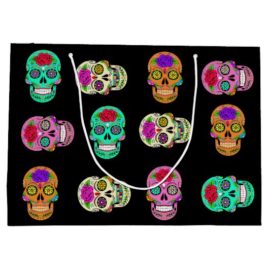 Zuckerschädel Große Geschenktüte (Rückseite)