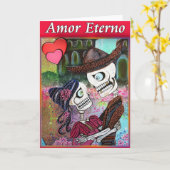 Zuckerschädel-Gruß-Karten Karte (Gelbe Blume)