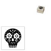 Zuckerschädel Gummistempel (Stempel)