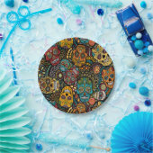 ZUCKERschädel Halloween 7" Party-Teller Pappteller (Party)