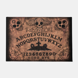 Zuckerschädel-Hexe-Brett-Tür-Matte Fußmatte