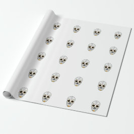 Zuckerschädel individuell anpassbar geschenkpapier