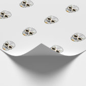Zuckerschädel individuell anpassbar geschenkpapier (Ecke)