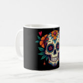 Zuckerschädel Kaffeetasse (Vorderseite Links)