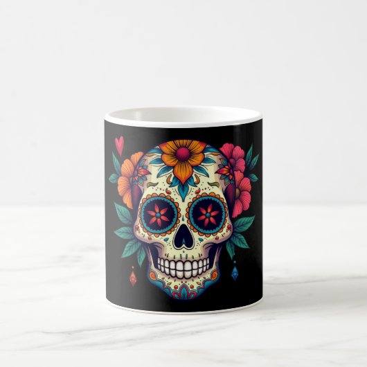 Zuckerschädel Kaffeetasse (Mittel)