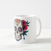 Zuckerschädel Kaffeetasse (VorderseiteRechts)