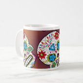 Zuckerschädel Kaffeetasse (Vorderseite Links)