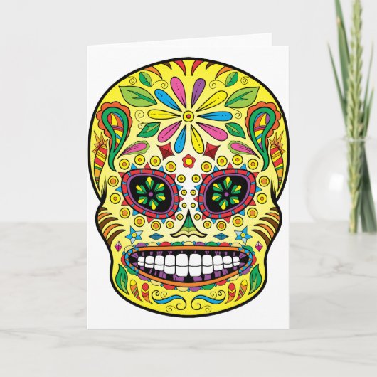 Zuckerschädel Karte (Vorderseite)