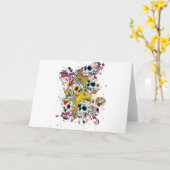Zuckerschädel Karte (Gelbe Blume)