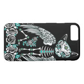 Zuckerschädel-Katze Case-Mate iPhone Hülle (Rückseite (Horizontal))